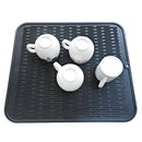 Large Multifunctional Silicone Placemat Dish Drying Mat Kitchen Draining TabV6V1