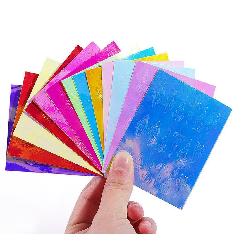13pcs Nail Art Stickers DIY Fire Flame Holographic Adhesive Tape Manicure Decals