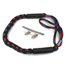 5 inch Boat Mooring Cleats with 4ft Bungee Dock Line Docking Rope (1 Set)