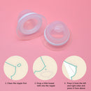 1pair sexy silicone puffy nipples craternipple corrector vacuum sucker withboxLJ