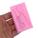 Musical Instrument Chocolate Silicone Mold Guitar And Violin Shape Cake T x Hn