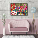 5D DIY Full Diamond Painting Birds Flower Embroidery Cross Stitch Mosaic