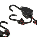 2 PCS Pulley Ratchets Kayak and Canoe Boat Bow and Stern Rope Lock Tie Down