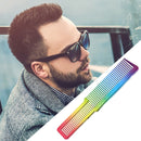 Electroplating Rainbow Comb Clipper Oil Head Hair Styling Comb (Rainbow) A