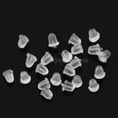 1000 pcs 5mm Clear Soft Rubber-Silicone Earring Back Stopper For Women Earring
