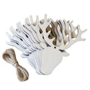 10pcs/set wood handicrafts Christmas deer head home Christmas tree ornament
