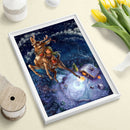 Snow House Elk Full Drill Diamond Painting DIY Mosaic Kit Rhinestone Craft A