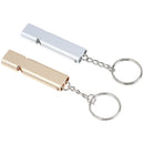Alloy Aluminum Emergency Survival WhistleOutdoor Camping HikingTool W/KeychainME