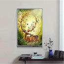 5D DIY Full Drill Diamond Painting Forest Deers Cross Stitch Embroidery Kit
