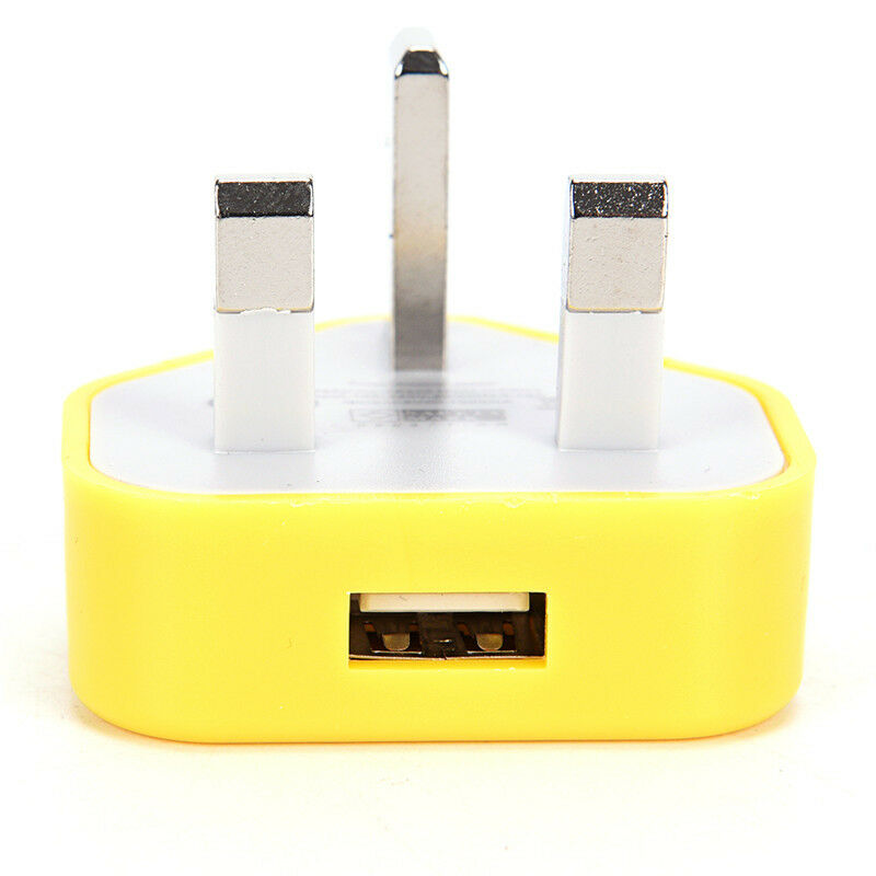 UK Mains Wall 3 Pin USB Plug Adapter Charger Power USB Port For Phones Tabl %o