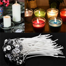 50 Candle Wicks 6 Inch COTTON Core Candle Making Supplies Pretabbed