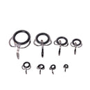 8X Repair Kit Fishing Rod Guides Tips Line Rings For Making Building Repair  nME