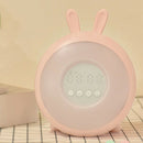 Cute Rabbit Wake Up Light Alarm Clock Sunrise/Sunset Simulation Digital Clo