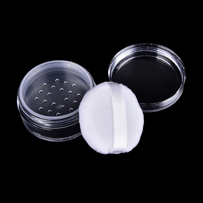 12ml  Cosmetic Sifter Loose Jar Container Puff Box Makeup With Puff TwJ Kw