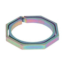 30mm Titanium TC4 Ti Key Chain Ring EDC Buckle Keychain Octagon Keyring