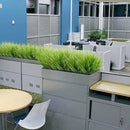 6Pcs 15 inch Artificial Plastic Wheatgrass Faux Shrubs Simulation Greenery