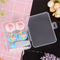 2pc/set Cartoon portable plastic contact lens case contact lenses box containeJR