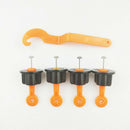 21pcs Useful Reusable Tile Leveling Positioning System Leveler T-lock Floor Tool