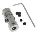 Single Chrome Universal Steering Shaft U Joint Coupler