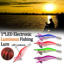 Squid Lure Bait Electronic Crankbaits Night Luminous Jig Fishing LED Hook Shrimp