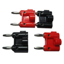 4 pcs Screw Type Dual Banana Plug Speaker Connectors 436 + Type U5O4