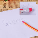 5pcs Colorful Strip Flexible Soft Bendy Magic Pencil w/ Eraser School Kids Gifts