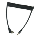 2.5mm To Male Flash PC Sync Cable Cord With Screw Lock For Canon SLR Camera -