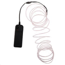 2PCS Luminescent Neon LED Lights Glow EL Wire String 5 Meters Blue White