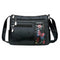Women Floral Printed Shoulder Bags Multi Pocket Leather Crossbody Handbags