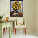 Sun Flower 40x30cm DIY Paint By Numbers Oil Painting Kit Canvas