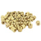 M2 x 3mm Brass Cylinder Knurled Threaded Round Insert Embedded Nuts 100pcs P2Y3