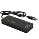 3 Port Usb 2.0 Hub External 7.1Ch Sound Card Headset Microphone Adapter For R6O9