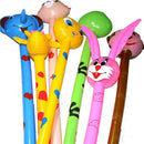 2Pcs Cartoon Inflatabel Animal Long Hammer Stick Children Outdoor Toys Gift FT