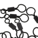 25pcs Carp Fishing Rolling Swivels with Long Body and Large & Small Eyes