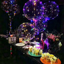 LED BoBo Balloon Lights Transparent Colorful Luminous with Stick Party d h