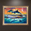5D DIY Dolphins Diamond Painting Cross Stitch Embroidery Gift Needlework
