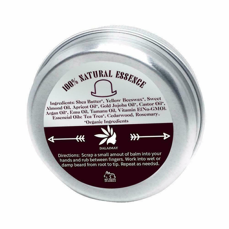 1PC Professional Natural Beard Growth Conditioner Balm 60g Wax Beard X4G7