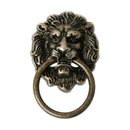 10 Pcs 40 x 67mm Dresser Drawer Cabinet Door Ring Lion Head Pull Handle Knob New