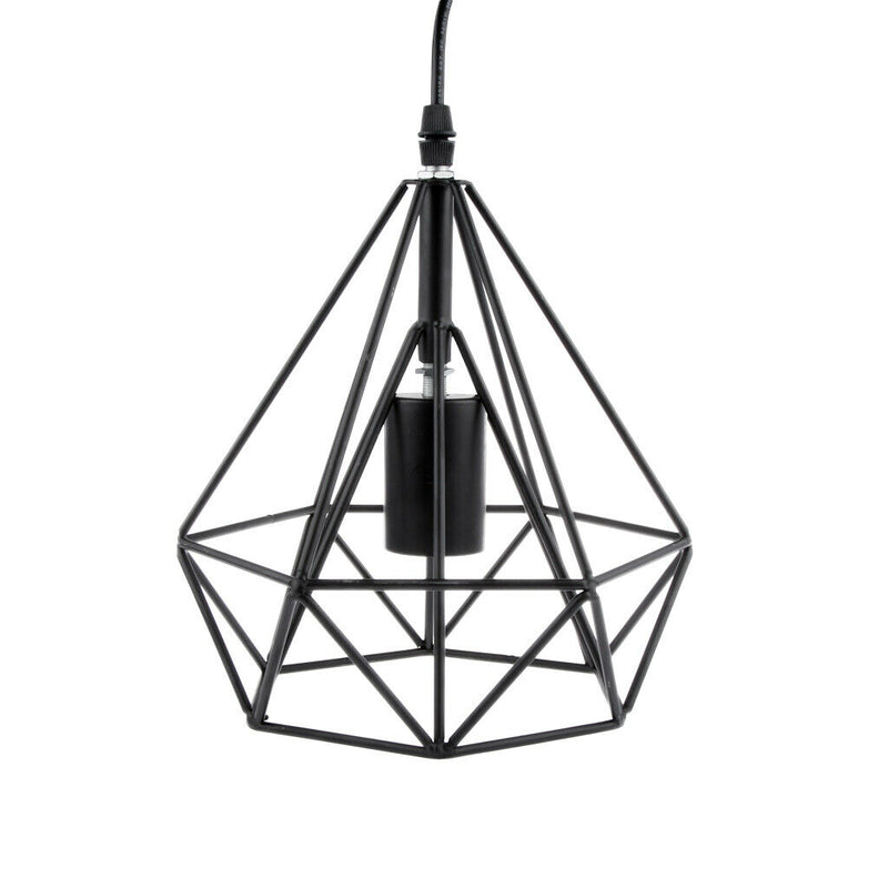 2Pcs Retro Metal Lampshade W/ Cable Bulb