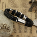 Fashion Rope China Men Bracelet Stainless Steel Leather X for Men Bracelet