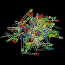 100Pcs/Set 3mm 5 Colours LED Lights  Diffused Assorted Superbright LEDã€ JR-ME