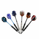 12 Pack Steel Tip Darts Set 22 Grams with Nonslip Iron Barrel- Aluminum Dar H9Q2