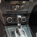 Carbon Fiber Stainless Steel Central Control CD Panel Cover Trim for Merced