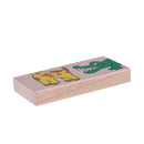 15pcs Dominoes Wooden Toys Puzzle Cartoon Animal Baby Educational Cute Toys