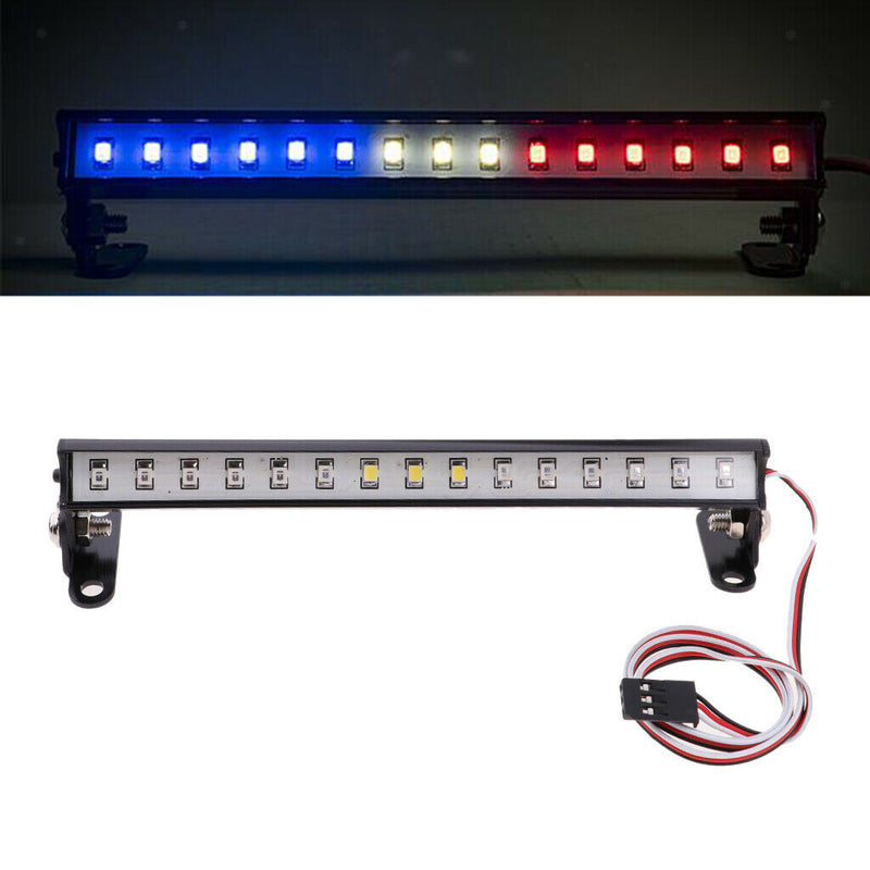 15 LED Roof Light Bar Multi-Lighting 139mm for 1/10 1/8 RC Car Truck Parts B