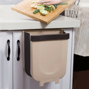 Trash Can Kitchen Wall Mounted Garbage Bin Foldable Waste Bins 8L Large Cap