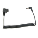 Coiled Power Supply Cable DC Plug 2.5x5.5mm Right Angle to D-Tap Connector for