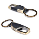 Men Creative Metal Faux Leather Key Chain Ring Keyfob Car Keyrings Keychain G JR