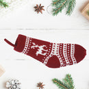 Christmas Stockings Home Decoration Candy Knitted Bag Tree Pendant (Red)