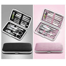 Black 15PCS Manicure Set Professional Nail Clipper Kit Utility Pedicure Twe